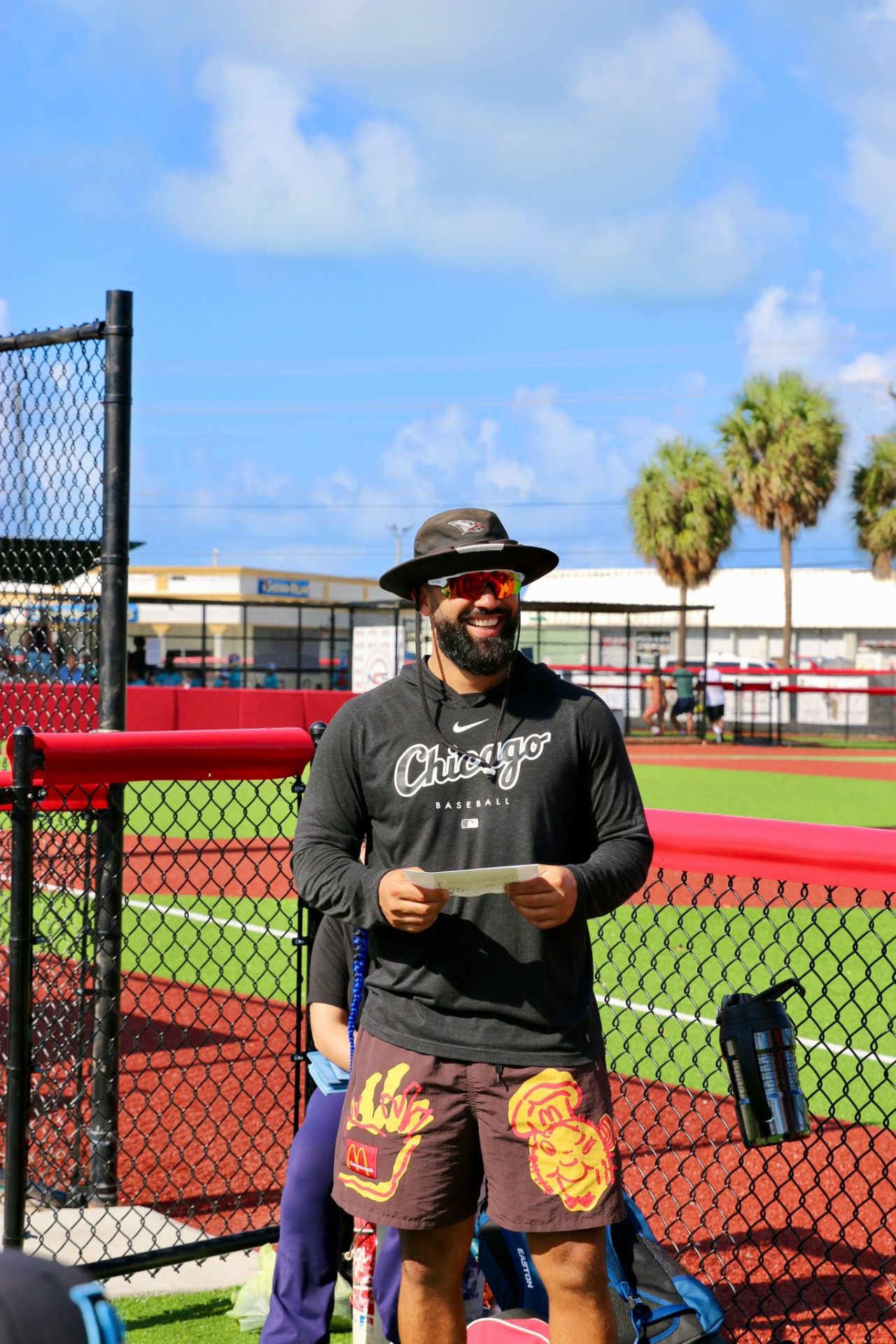 Coach Alejandro Echarri at the ballpark